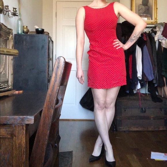 SOLD Vintage Polka Dot Dress - Picture 1 of 4